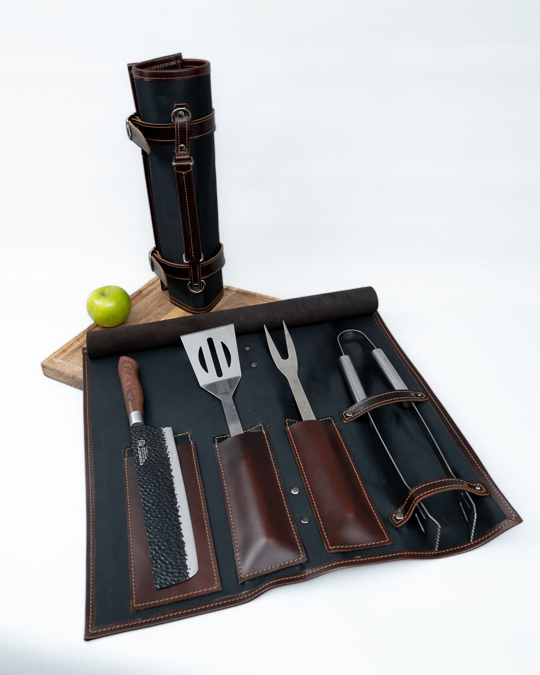 Negro - Bolsa de utensilios para Asados