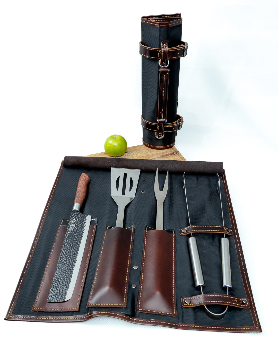 Negro - Bolsa de utensilios para Asados